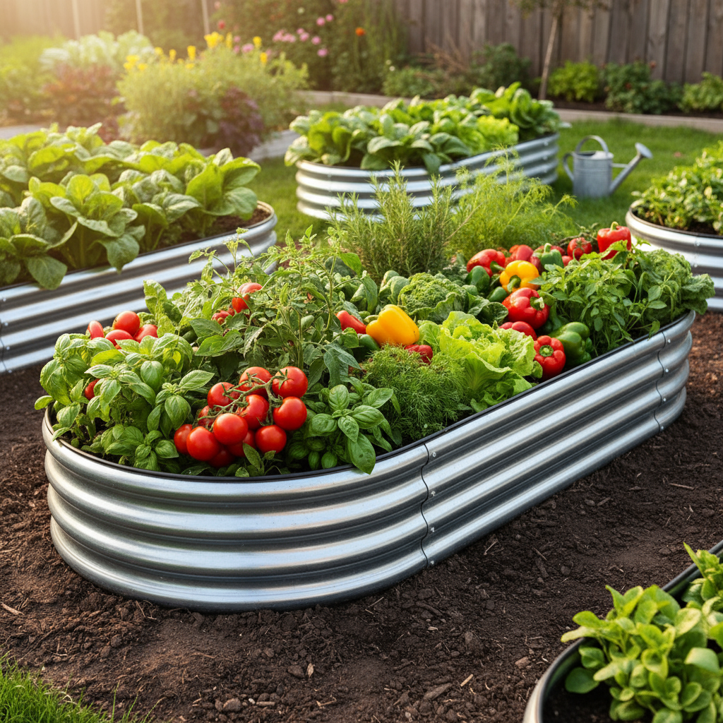 Aussie-Tough Galvanized Steel Raised Garden Bed