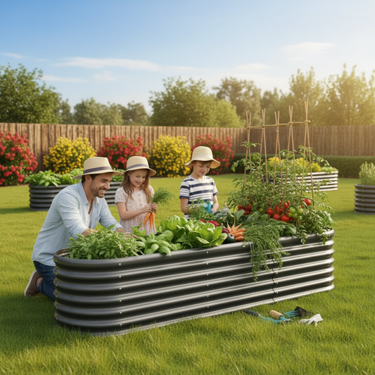 Aussie-Tough Galvanized Steel Raised Garden Bed