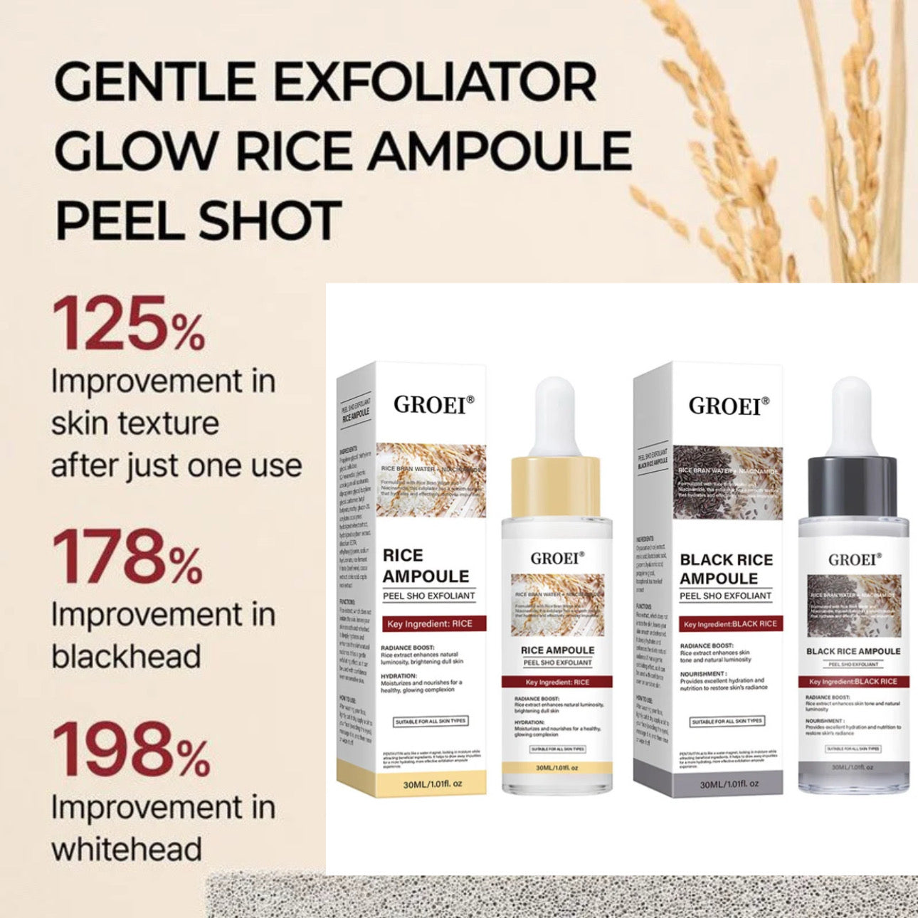 Groei™ GlowRice Hydration & Skin Repair Ampoule