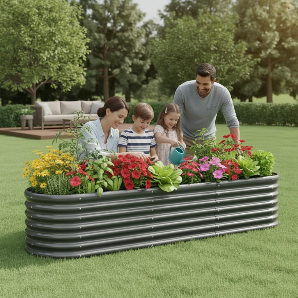 Aussie-Tough Galvanized Steel Raised Garden Bed